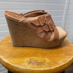 Lucky Brand Latrice Wedge Sandals with Open Toe